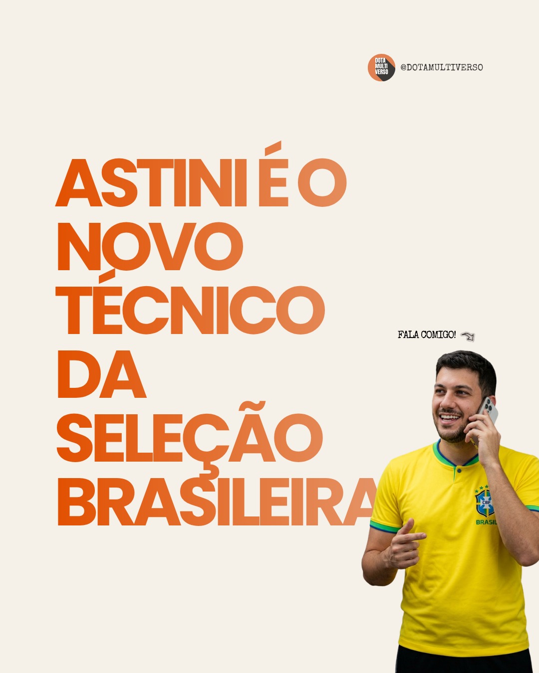 Astini é o novo técnico da Seleção Brasileira